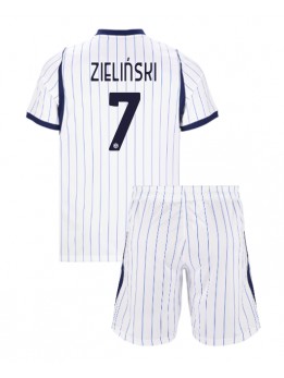 Inter Milan Piotr Zielinski #7 Replika Borta Kläder Barn 2026-27 Kortärmad (+ byxor)